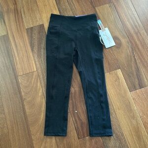 Gottex Black Capri Leggings- Double Pocket- Size XS -NWT
